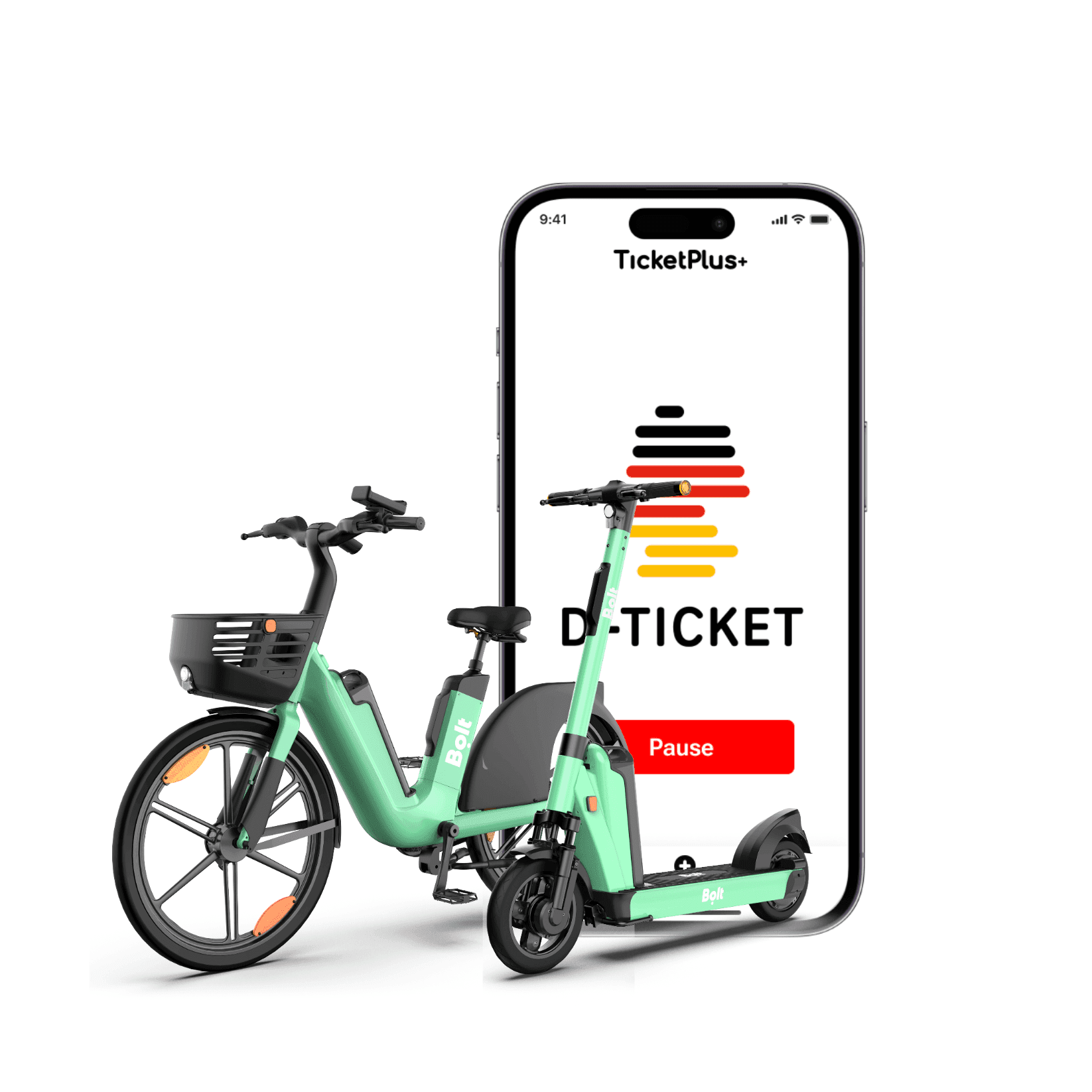 Bolt x AllRide Deutschlandticket E-Bike Scooter square